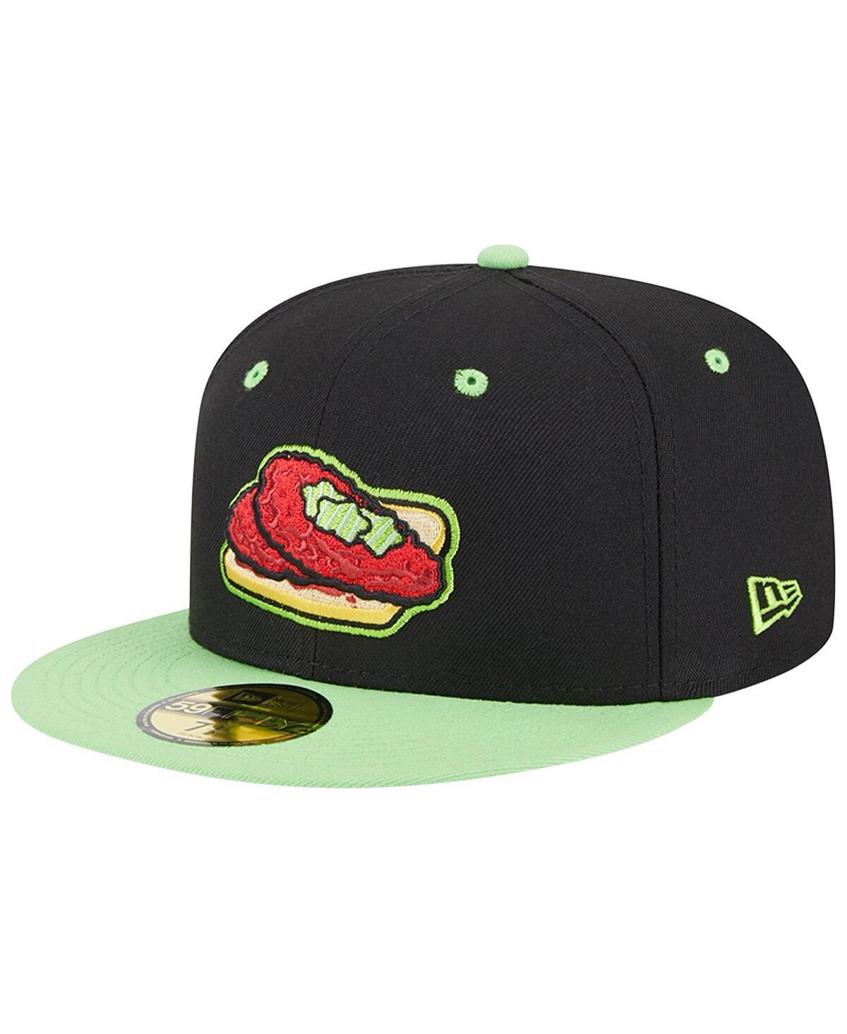 Mens New Era Black Nashville Sounds Theme Nights Nashville Hot Chickens 59FIFTY Fitted Hat Product Image