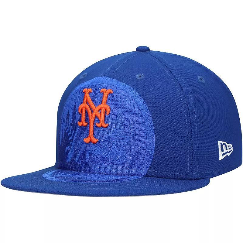 Mens New Era Royal New York Mets Shadow Logo 59FIFTY Fitted Hat Product Image