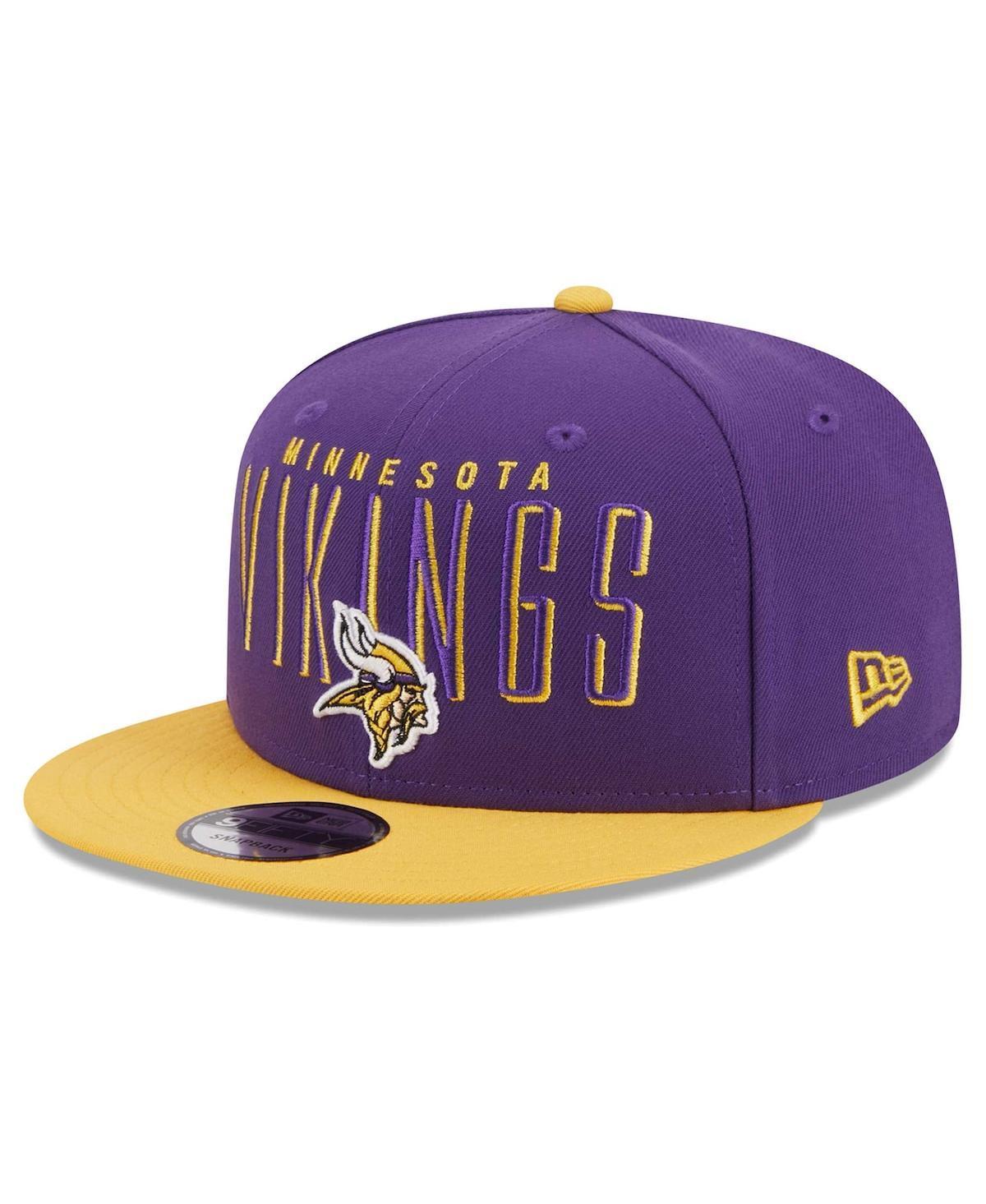 Mens New Era /Gold Minnesota Vikings Headline 9FIFTY Snapback Hat Product Image