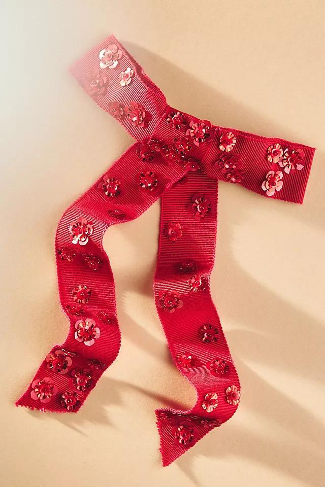 Lelet NY Kate Floral Appliqué Hair Bow Product Image