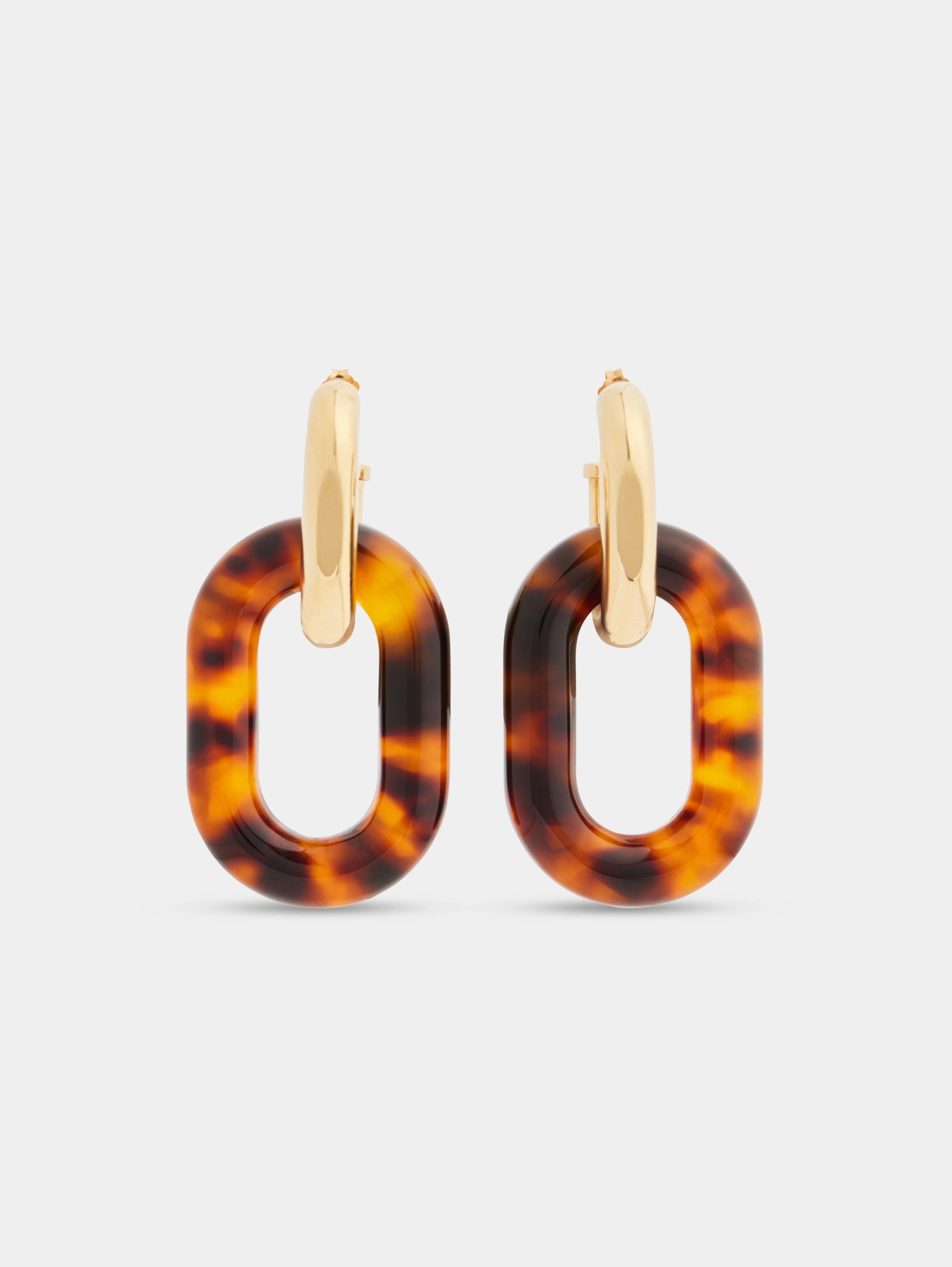 XL LINK OVERSIZED TARTARUGA EARRINGS Product Image