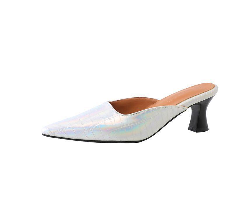 Pointed Kitten Heel Mules Product Image