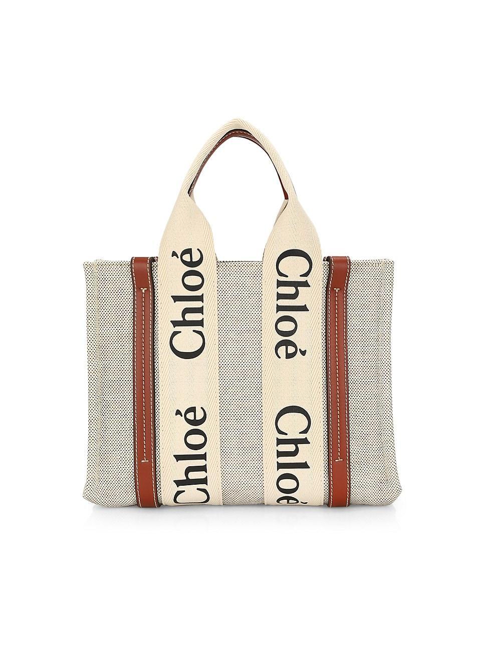 Womens Small Woody Canvas Tote Product Image