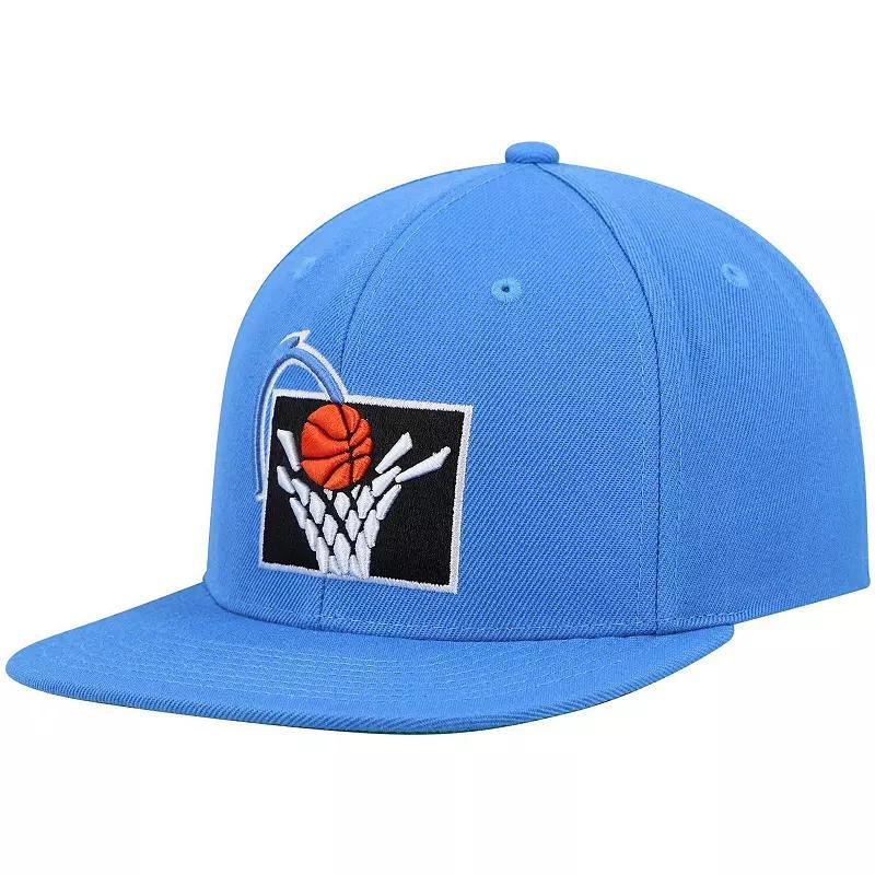 Mens Mitchell & Ness Blue Cleveland Cavaliers Hardwood Classics Team Ground 2.0 Snapback Hat Product Image