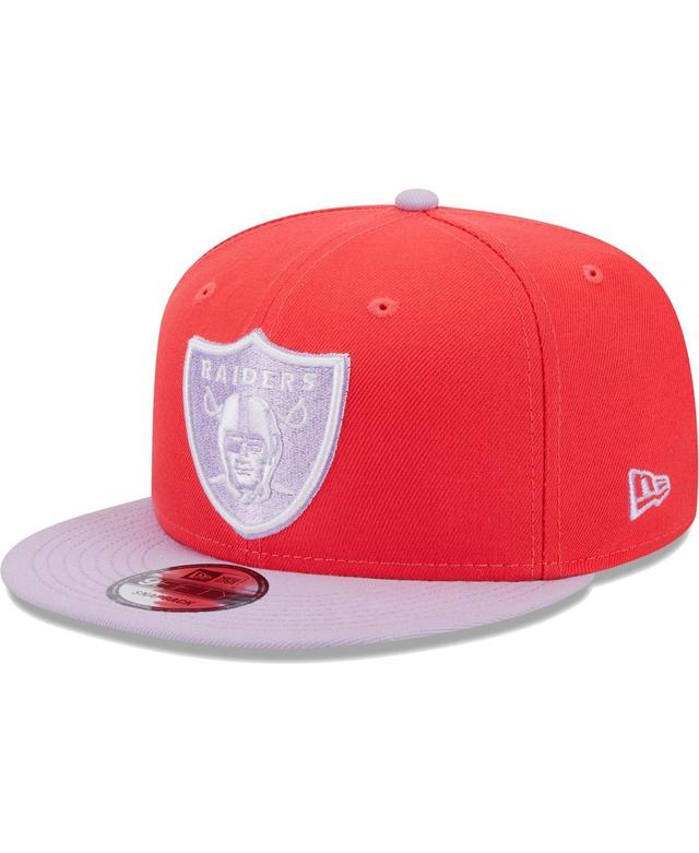 Mens New Era /Lavender Las Vegas Raiders Two-Tone Color Pack 9FIFTY Snapback Hat Product Image