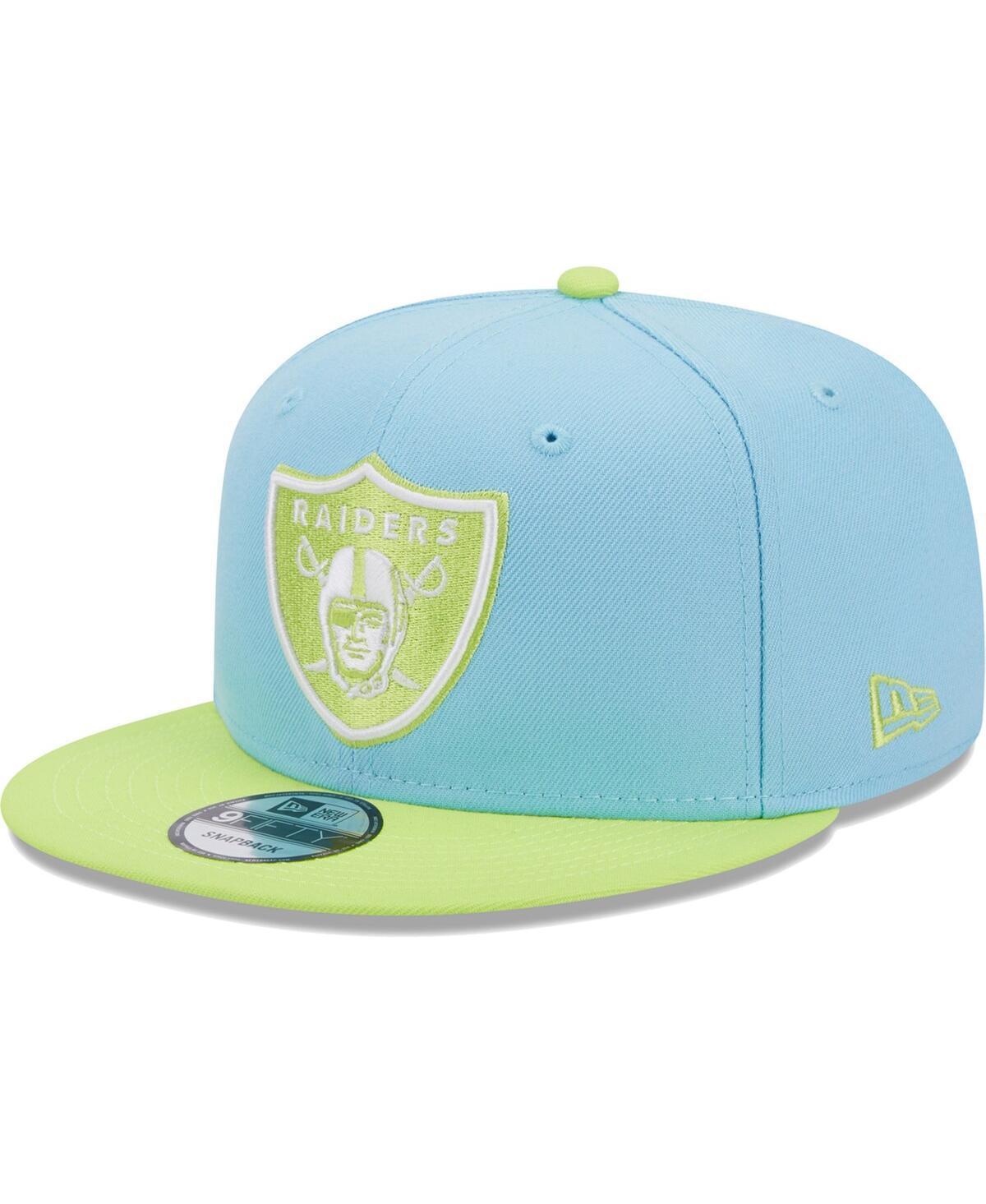 Mens New Era Light Blue Las Vegas Raiders Two-Tone Color Pack 9FIFTY Snapback Hat - Light Blue Product Image