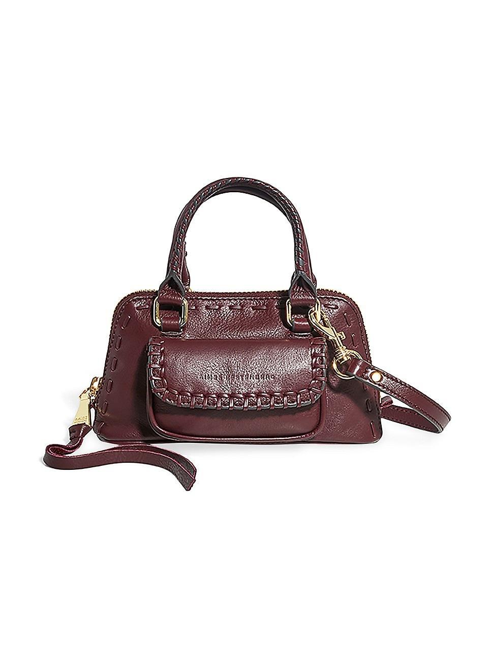 Womens Sedona Leather Mini Top Handle Bag Product Image