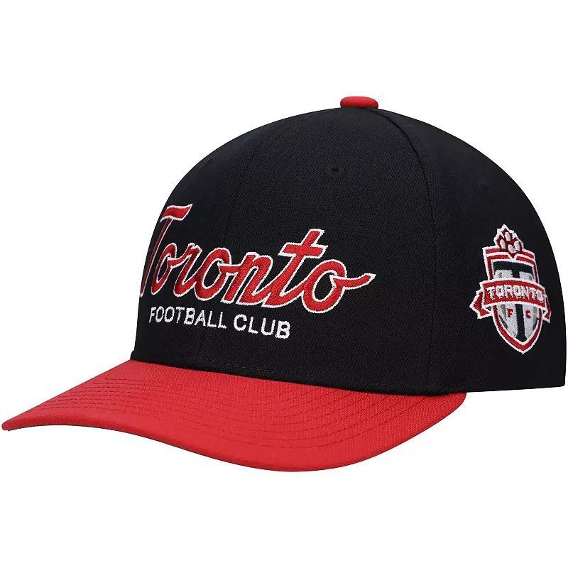 Mens Mitchell & Ness Black Toronto Fc Team Script 2.0 Stretch Snapback Hat Product Image