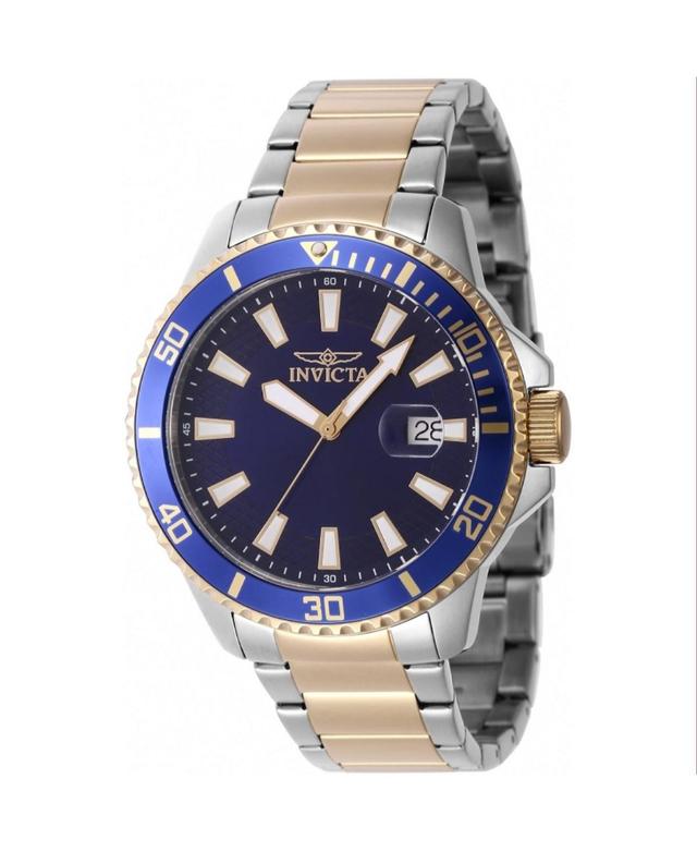 Invicta Mens 46142 Pro Diver Quartz 3 Hand Blue Dial Watch - Blue Product Image