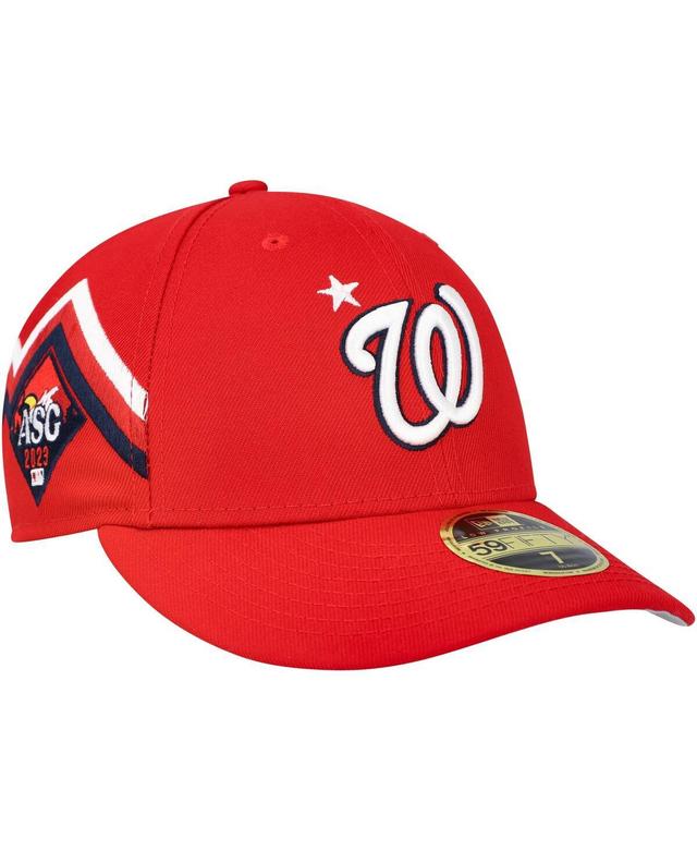 Mens New Era Red Washington Nationals 2023 Mlb All-Star Game Workout Low Profile 59FIFTY Fitted Hat Product Image