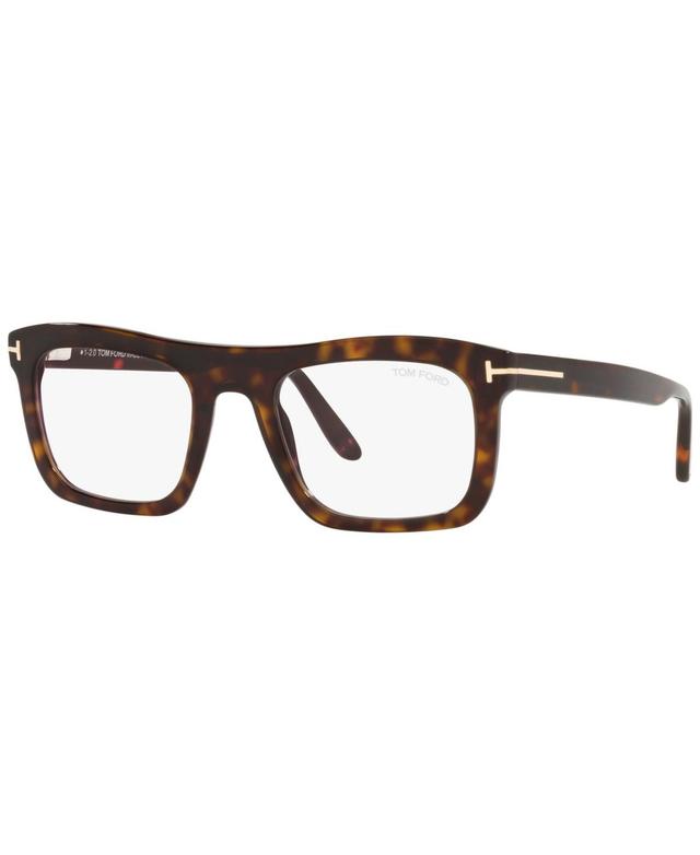 Tom Ford FT5757-b Mens Rectangle Eyeglasses - Tortoise Product Image