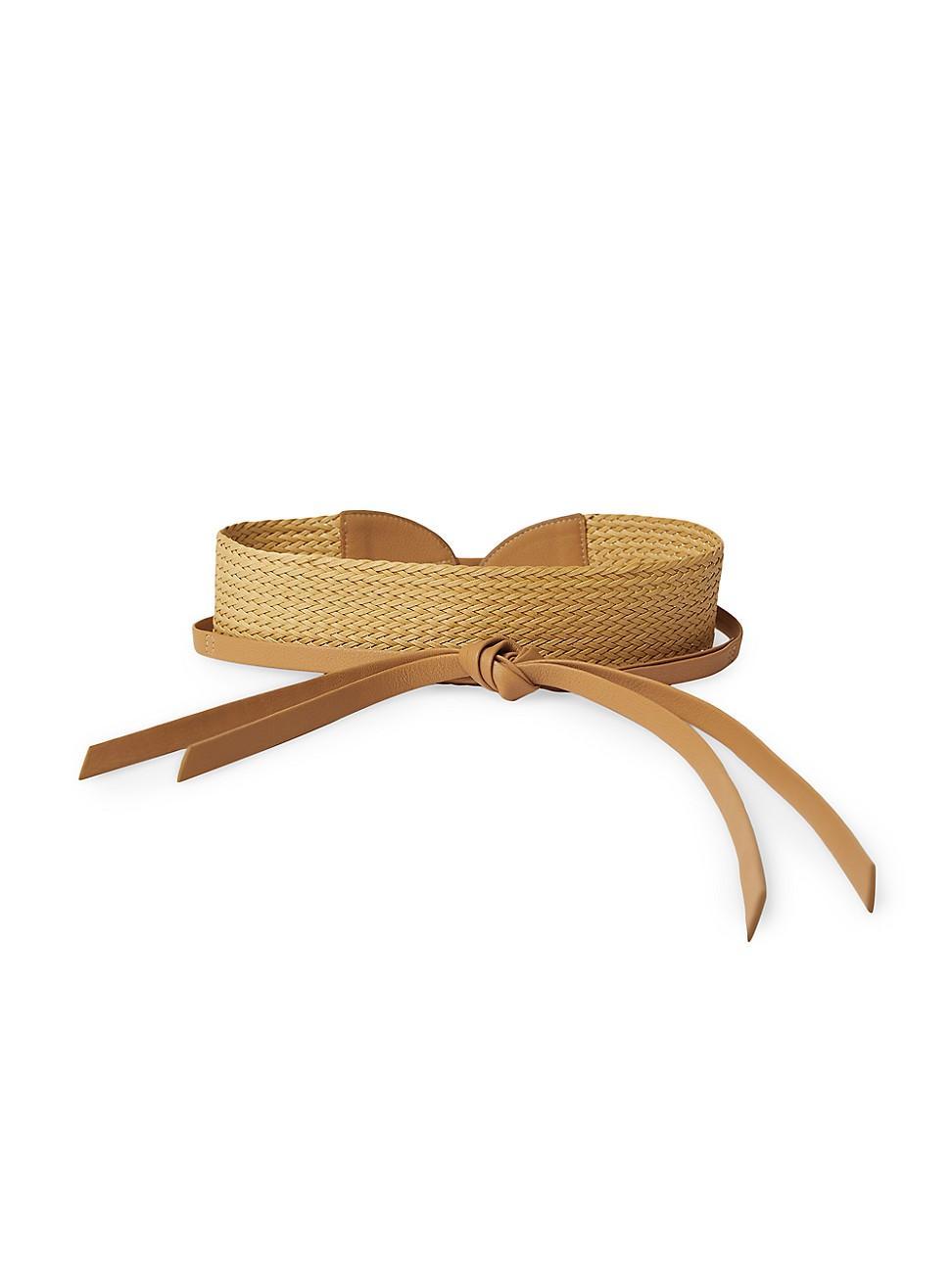 Womens Leilani Woven Leather Belt Product Image