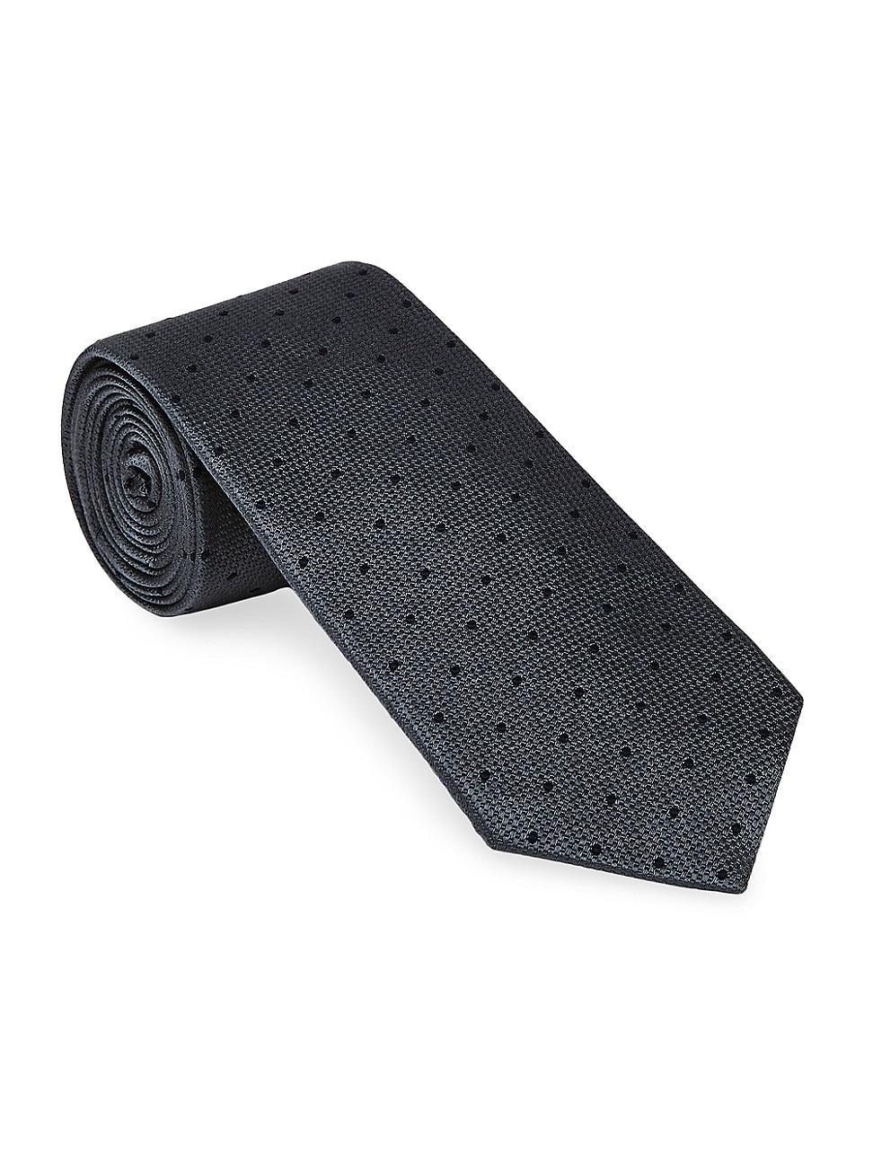 Mens Spotted Silk Tie Product Image