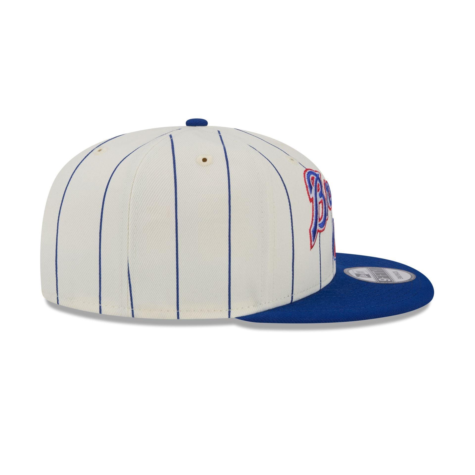 Atlanta Braves Jersey Pinstripe 9FIFTY Snapback Hat Male Product Image