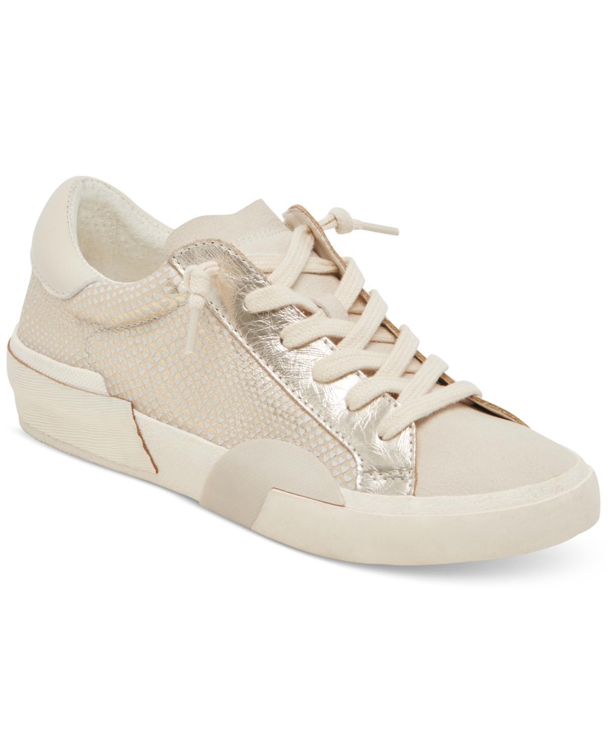 Zina Sneaker In White/tan Leather Product Image