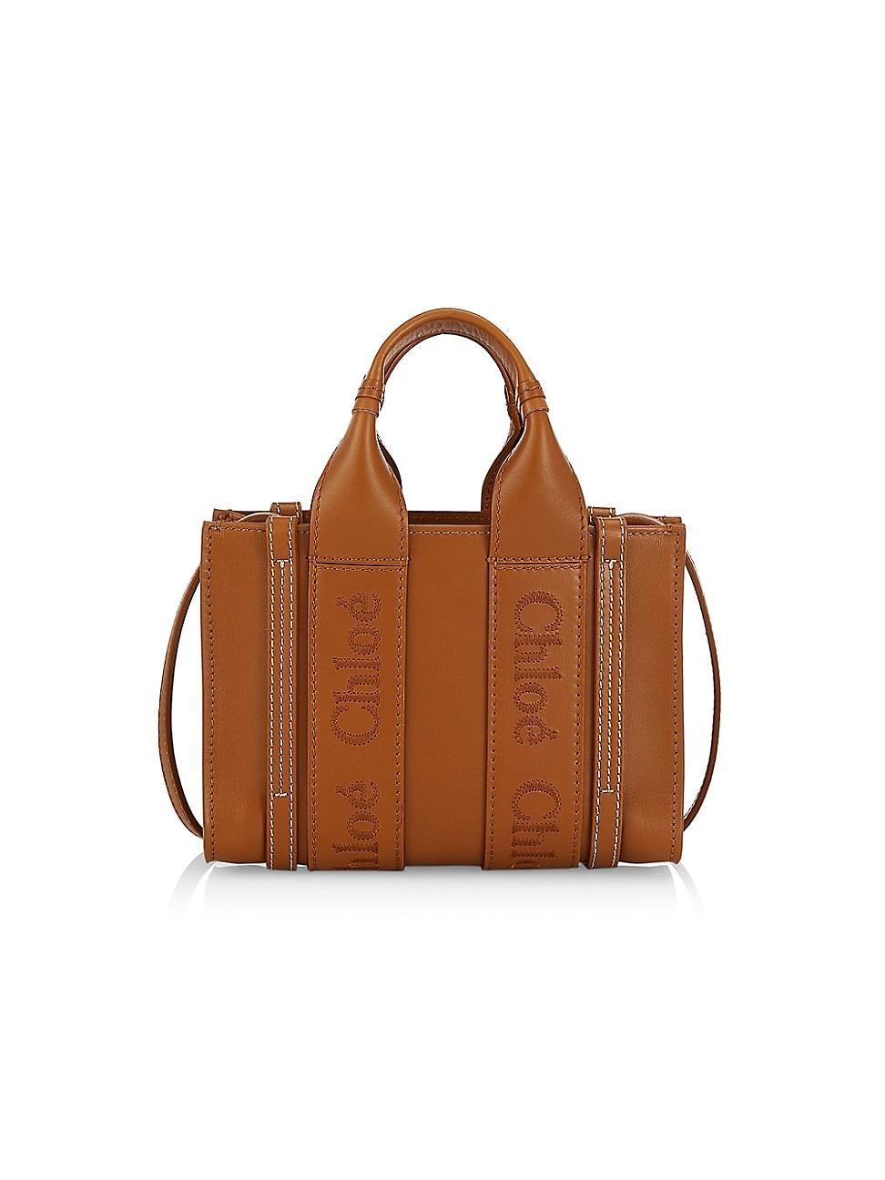 Chlo Mini Woody Leather Tote Product Image