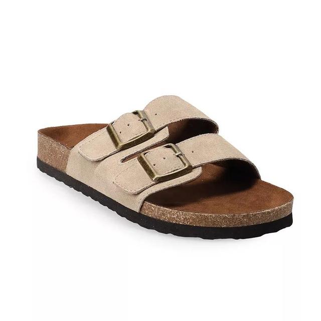 Sonoma Goods For Life Raymond 02 Mens Slide Sandals Brown Product Image