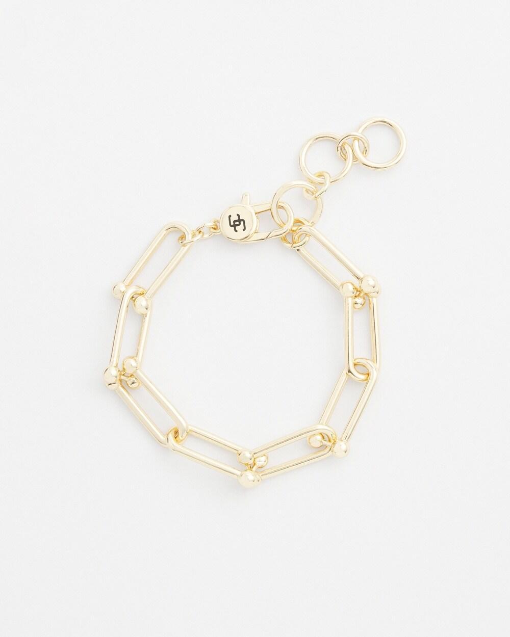 Gold Tone Knot Cuff Bracelet product image