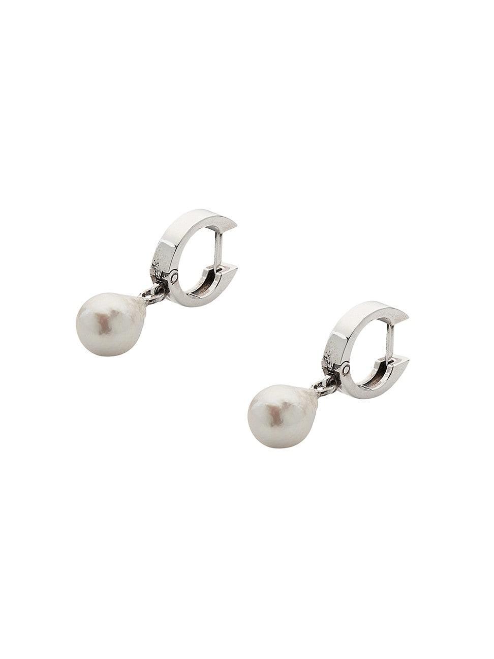 Mens Pearl Hoop Earring Product Image