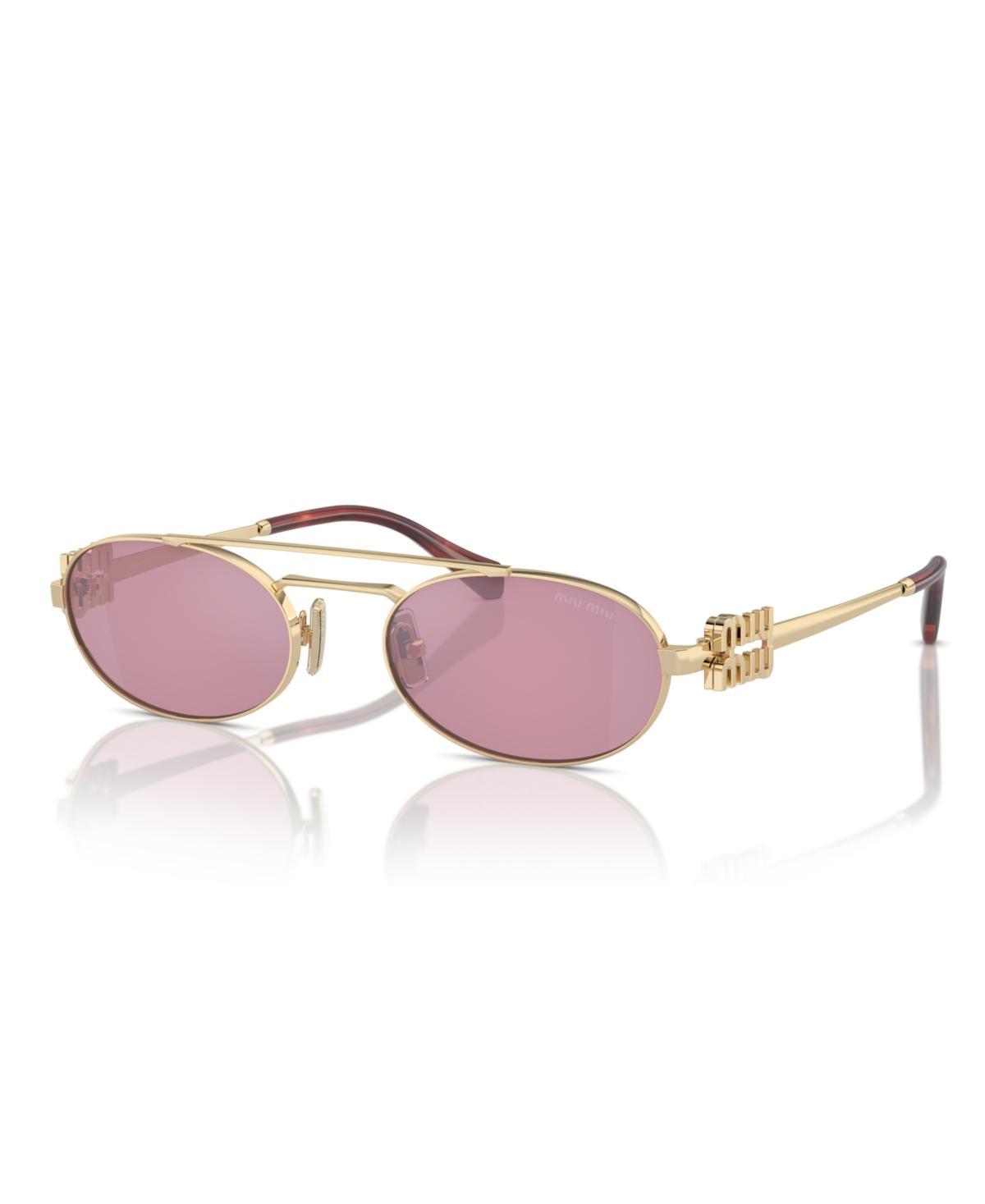 Miu Miu Womens Sunglasses, Mu 54Zs - Pale Gold Product Image