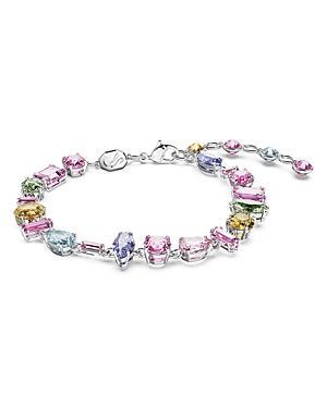 Swarovski Gema Multicolor Mixed Cut Bracelet in Rhodium Plated Product Image