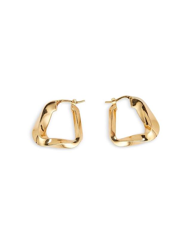 Bottega Veneta Essentials Twist Triangle Hoop Earrings Product Image