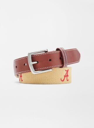 Peter Millar Mens Alabama Belt | Color: Khaki | Size: 32 Product Image