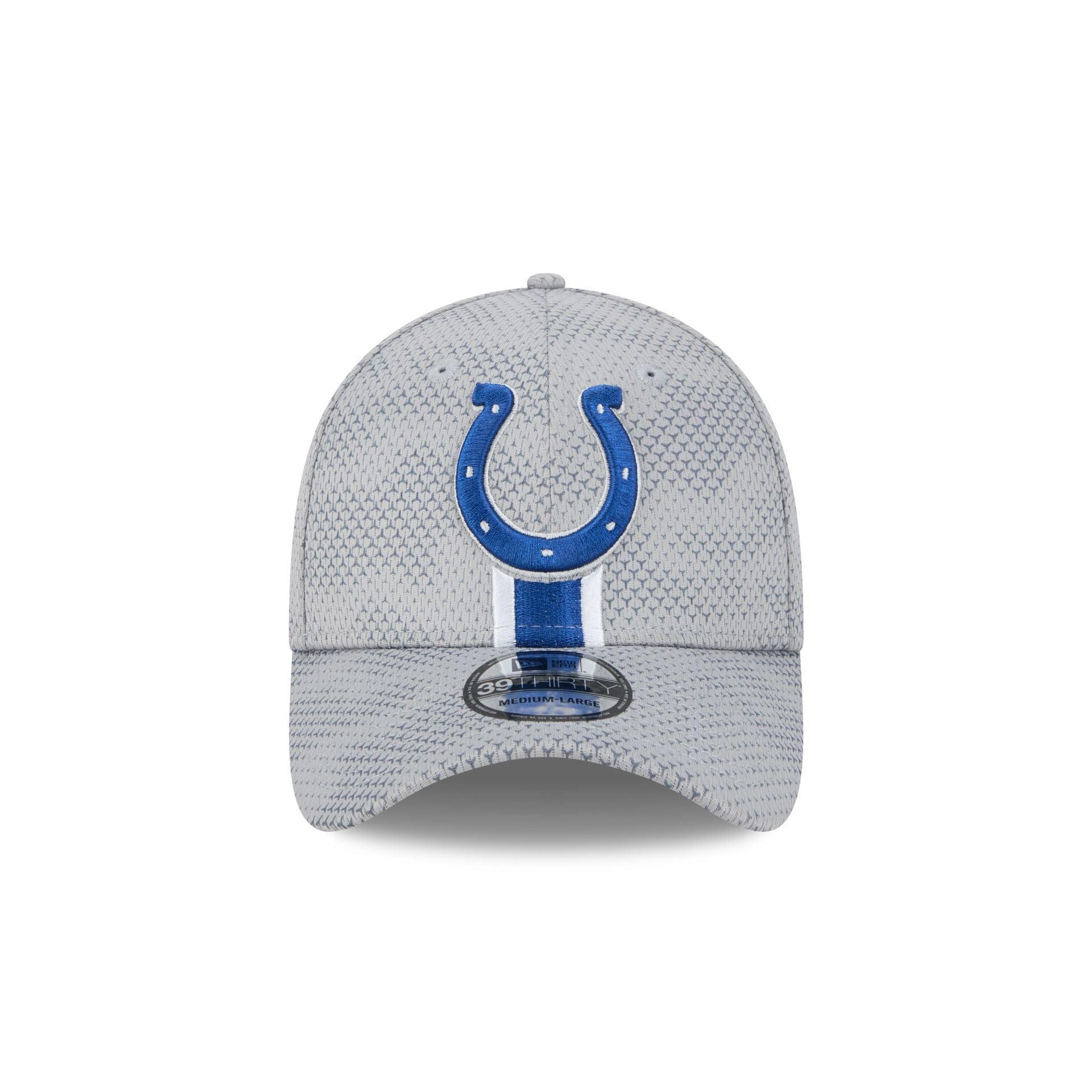 Indianapolis Colts 2024 Sideline Gray 39THIRTY Stretch Fit Hat Male Product Image