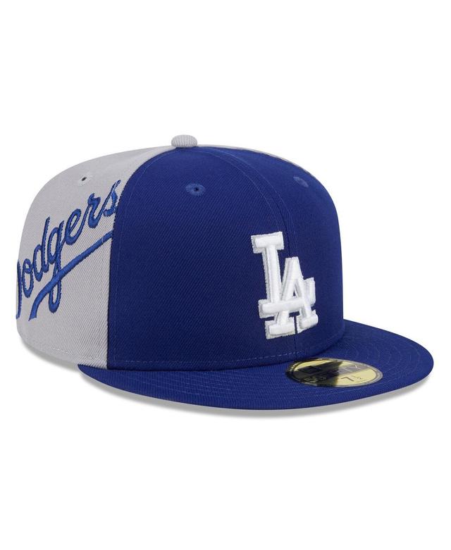 Mens New Era Royal/Gray Los Angeles Dodgers Gameday Sideswipe 59FIFTY Fitted Hat Product Image