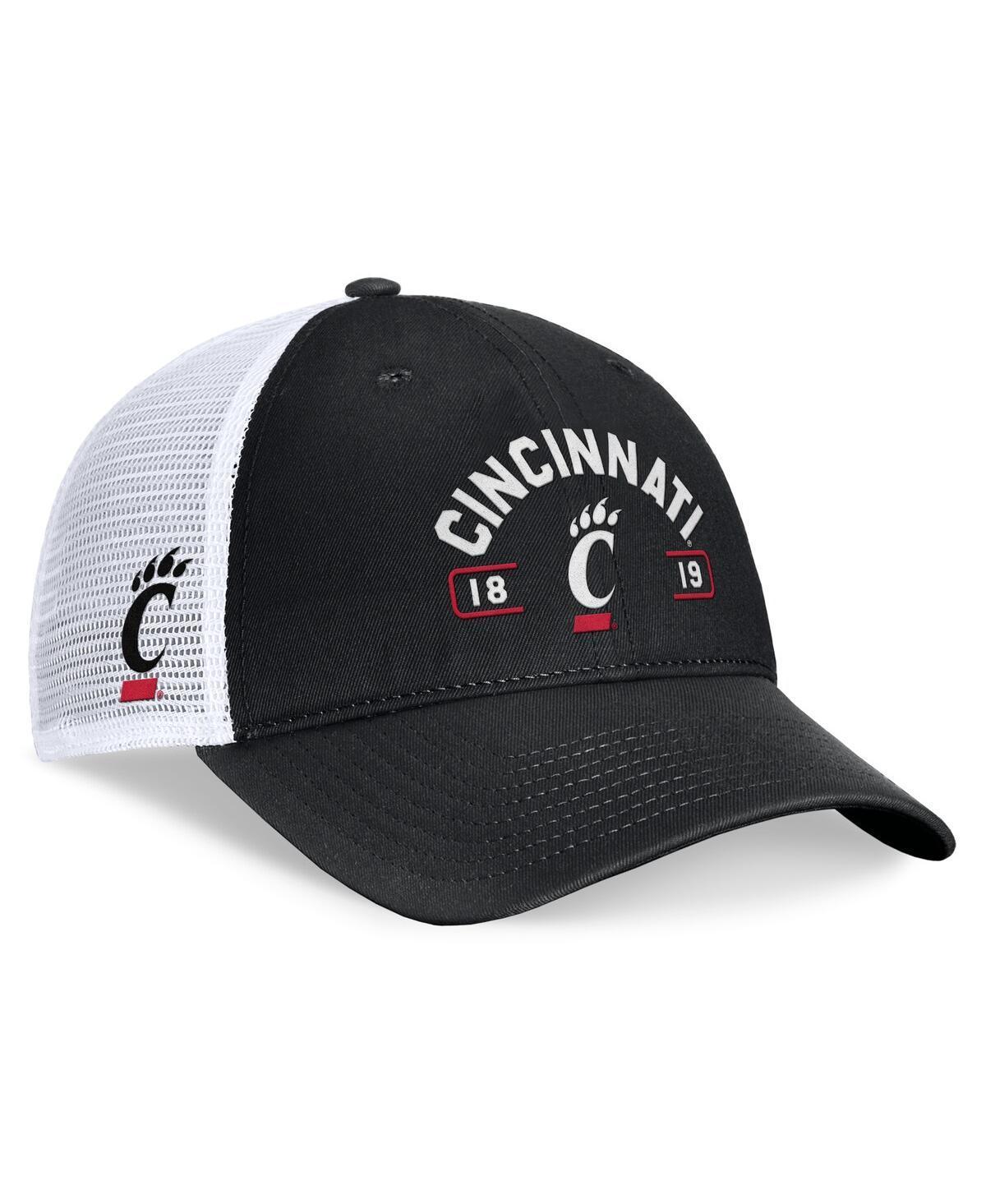 Top of the World Mens Black Cincinnati Bearcats Free Kick Trucker Adjustable Hat - Black, White Product Image