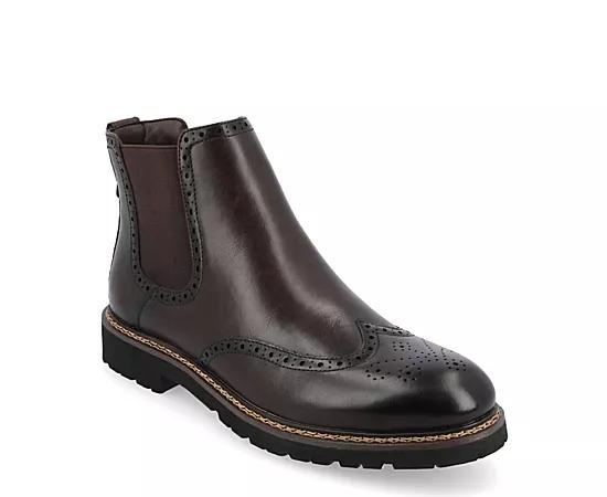 Vance Co. Hogan Tru Comfort Foam Mens Wingtip Chelsea Boots Product Image