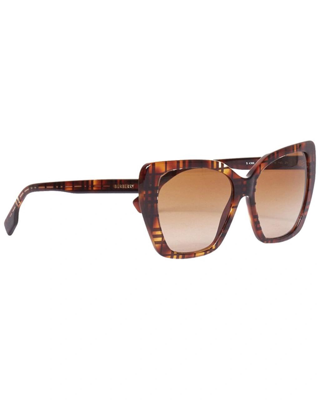 BURBERRY Women's Sunglasses, Be4366 Tamsin 55 In Striped Brown Product Image