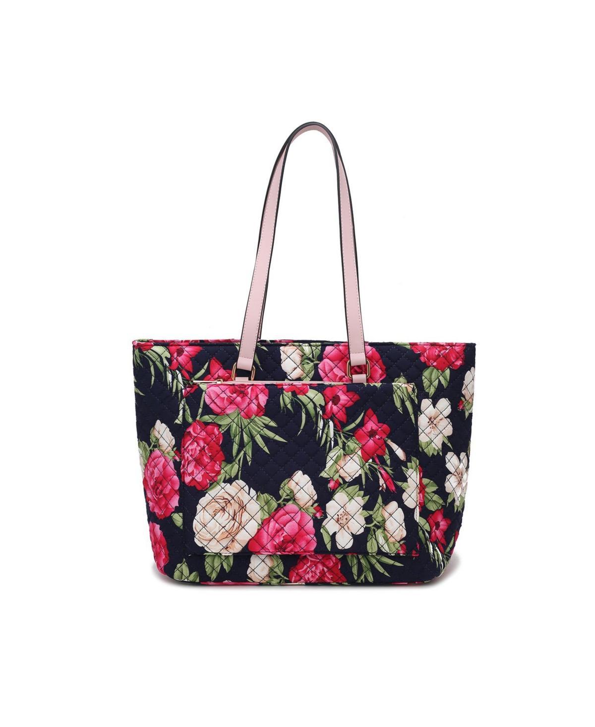 Mkf Collection Hallie Quilted floral Pattern Womens Tote Bag by Mia K Product Image