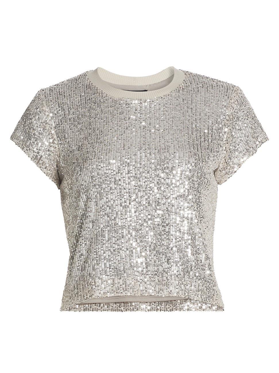 Womens Kai Sequined T-Shirt Product Image