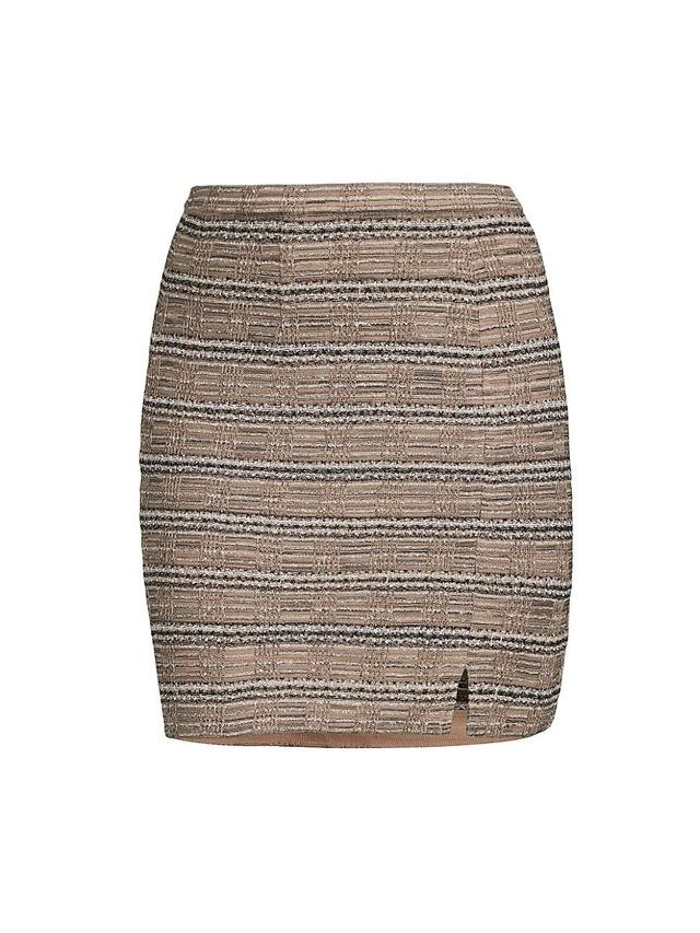 Womens Plus Tweed Miniskirt Product Image