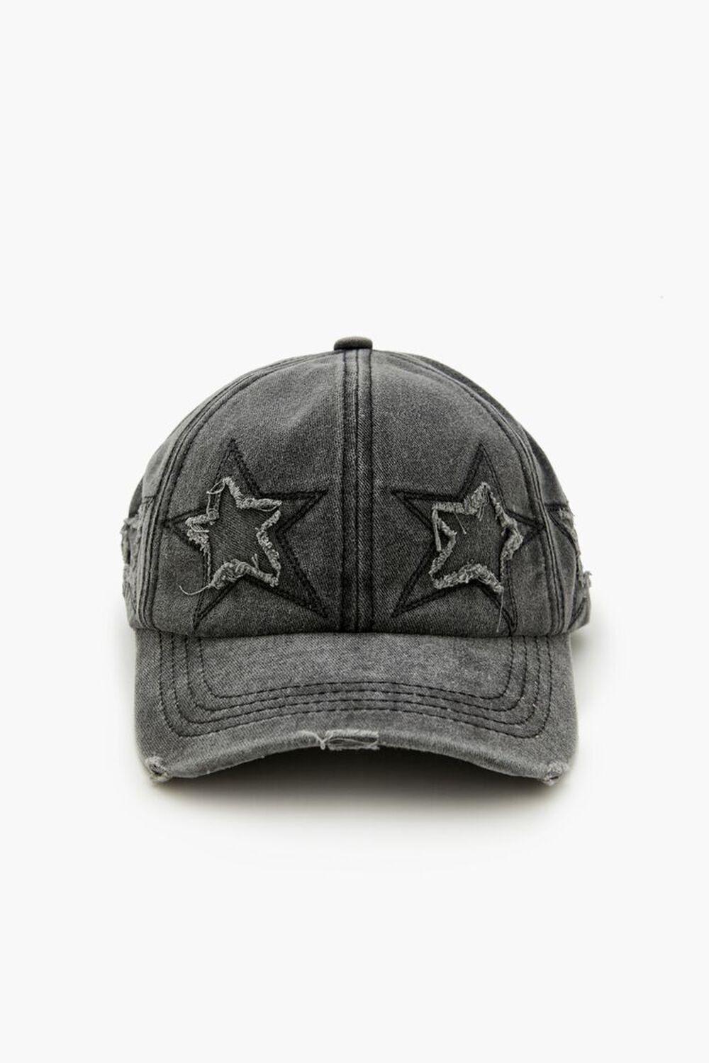 Denim Star Patchwork Baseball Cap | Forever 21 Product Image