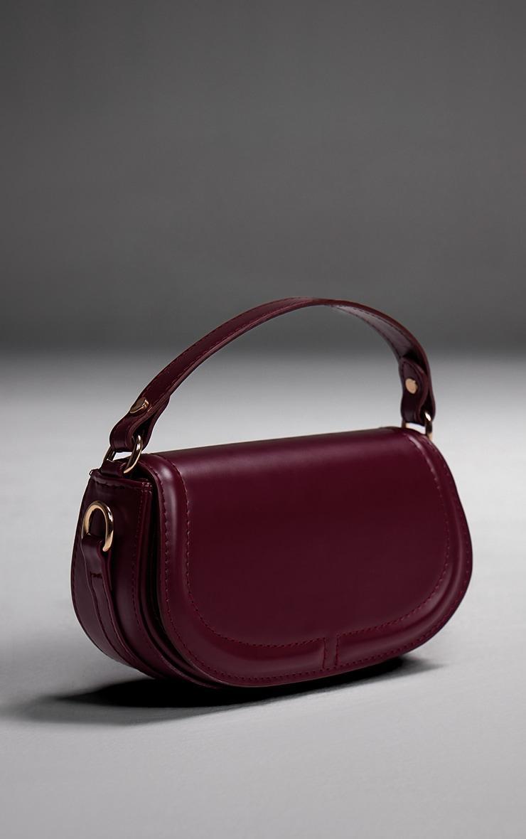 Burgundy Mini Round Cross Body Bag product image