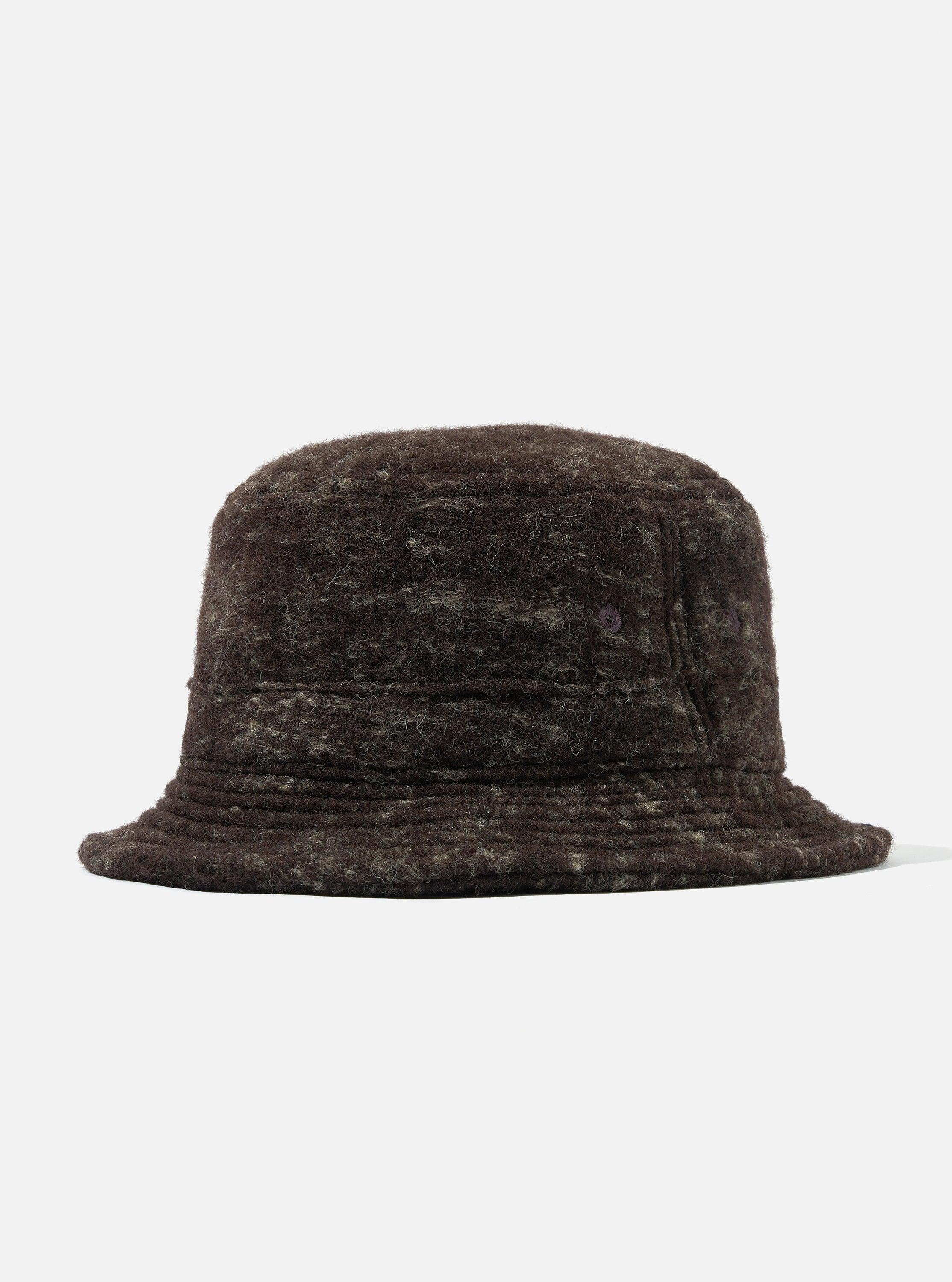 Universal Works Bucket Hat in Brown Marble Fleece Product Image