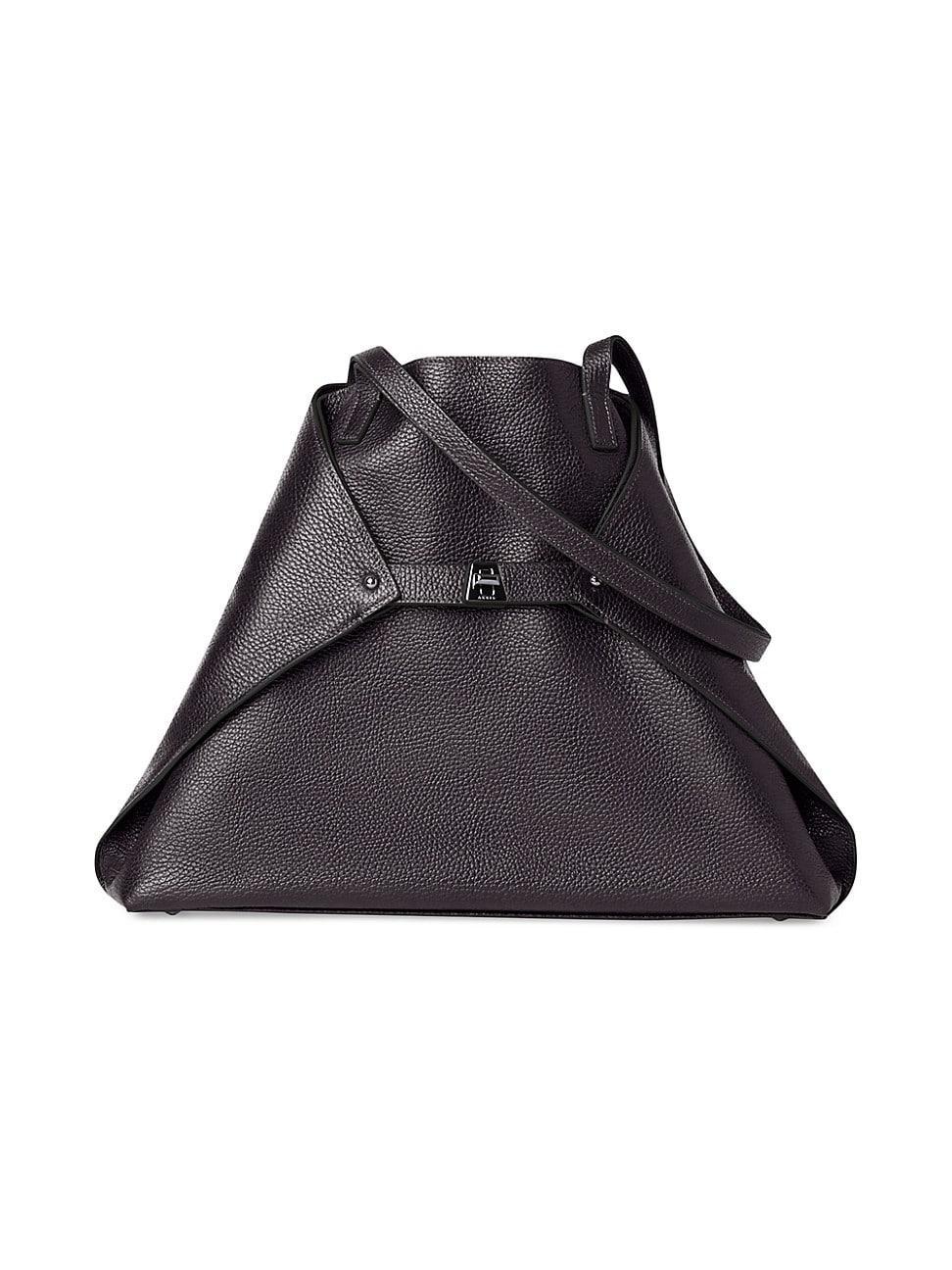 Womens Medium Ai Leather Shoulder Bag Product Image