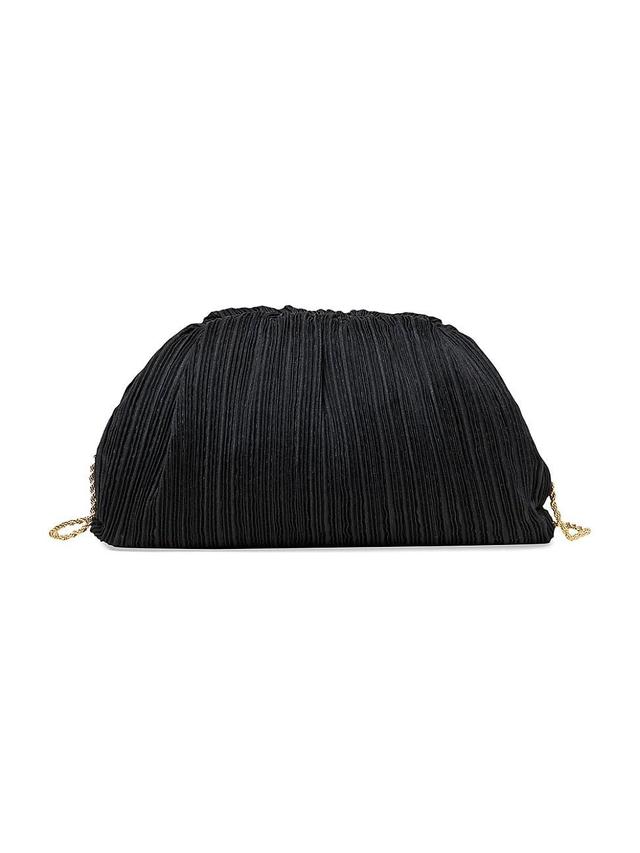 Womens Bailey Pleated Metallic Frame Clutch Product Image