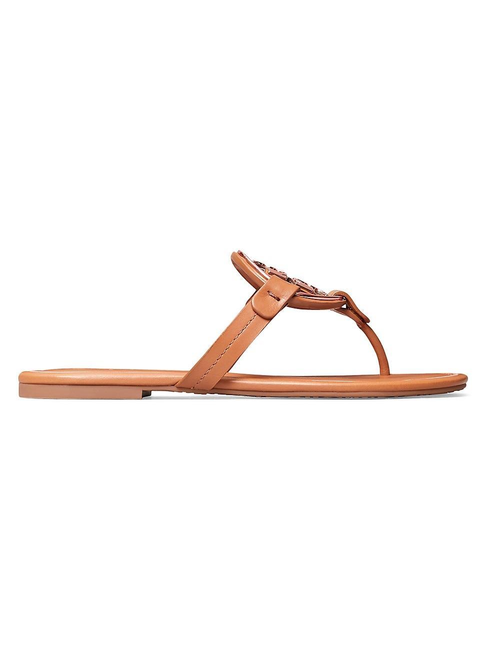 Womens Miller Metal Leather Thong Sandals Product Image