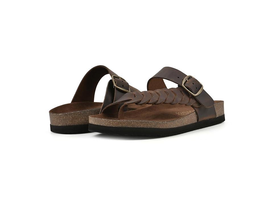 White Mountain Womens Happier Footbeds Sandals - Brown Product Image