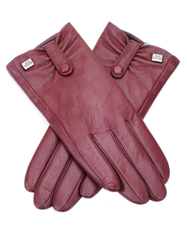 Womens Compress Snap Touchscreen Sheepskin Glove Product Image