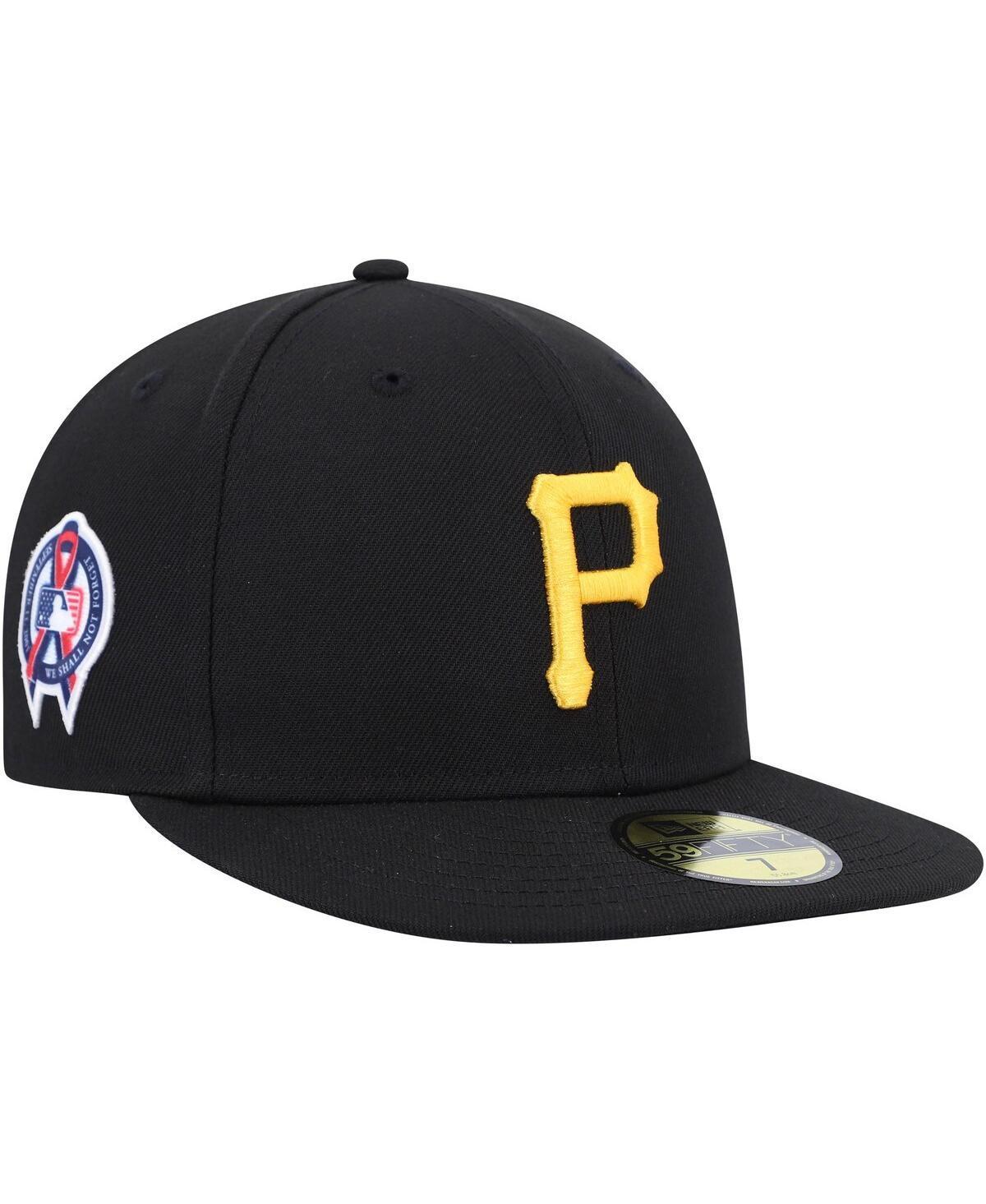 Mens New Era Black Pittsburgh Pirates 9/11 Memorial Side Patch 59FIFTY Fitted Hat Product Image