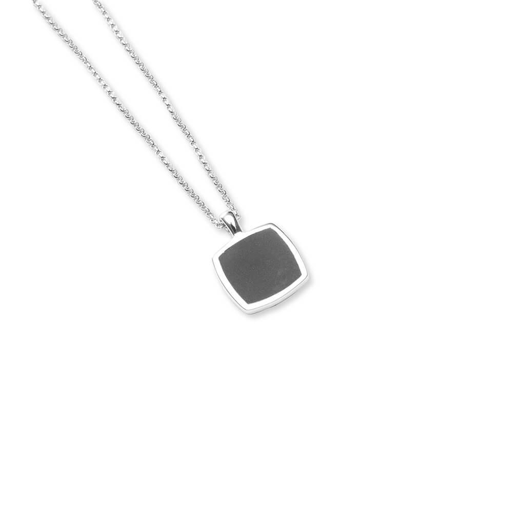 Cushion Pendant Onyx - 925 Sterling Silver Male Product Image