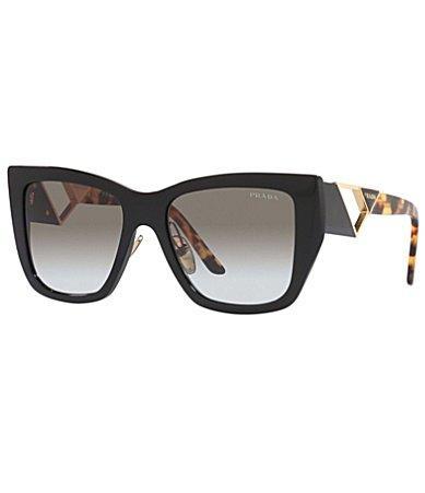 Prada Womens 54mm Leopard Print Frame Square Sunglasses Product Image