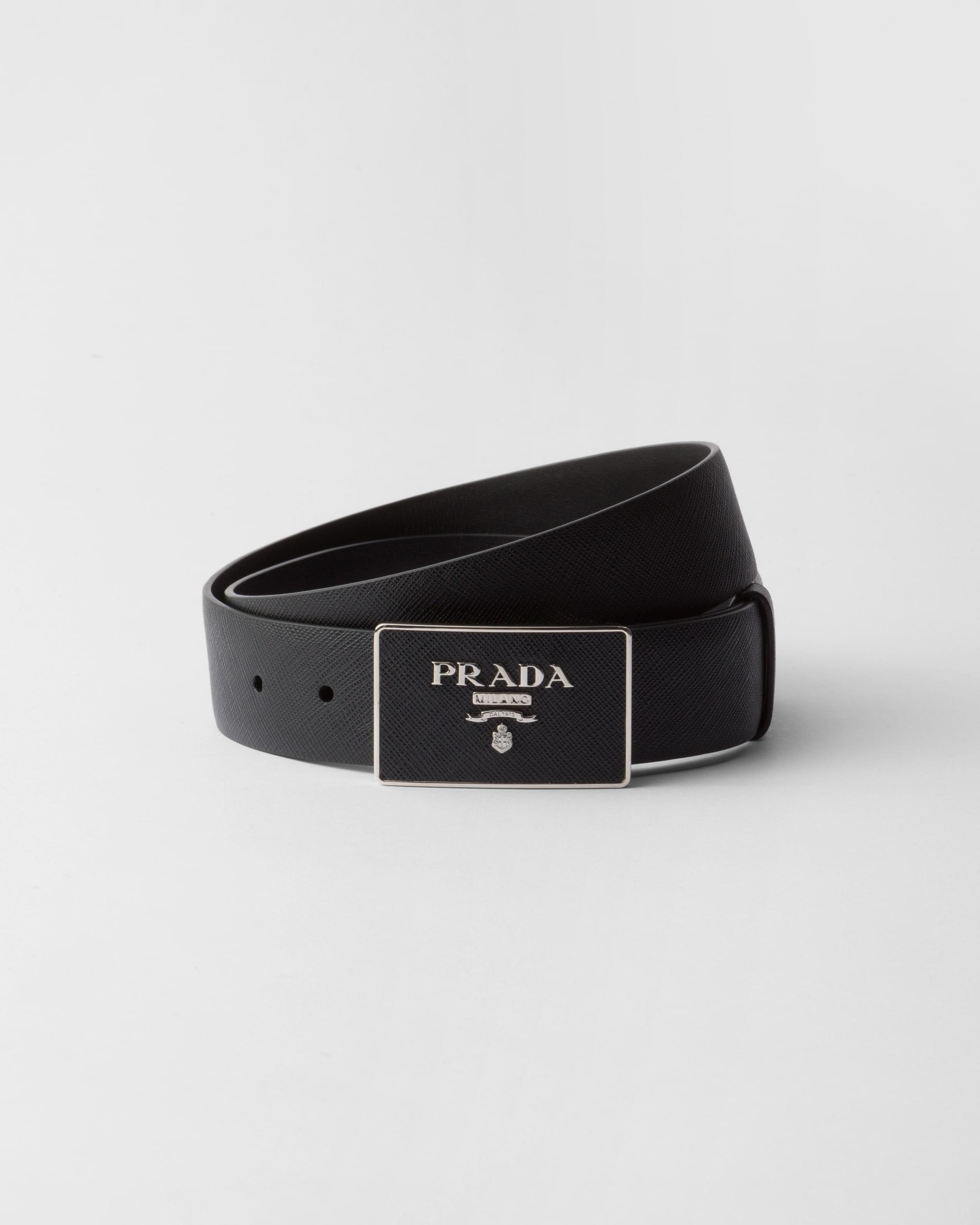 Saffiano leather belt Product Image