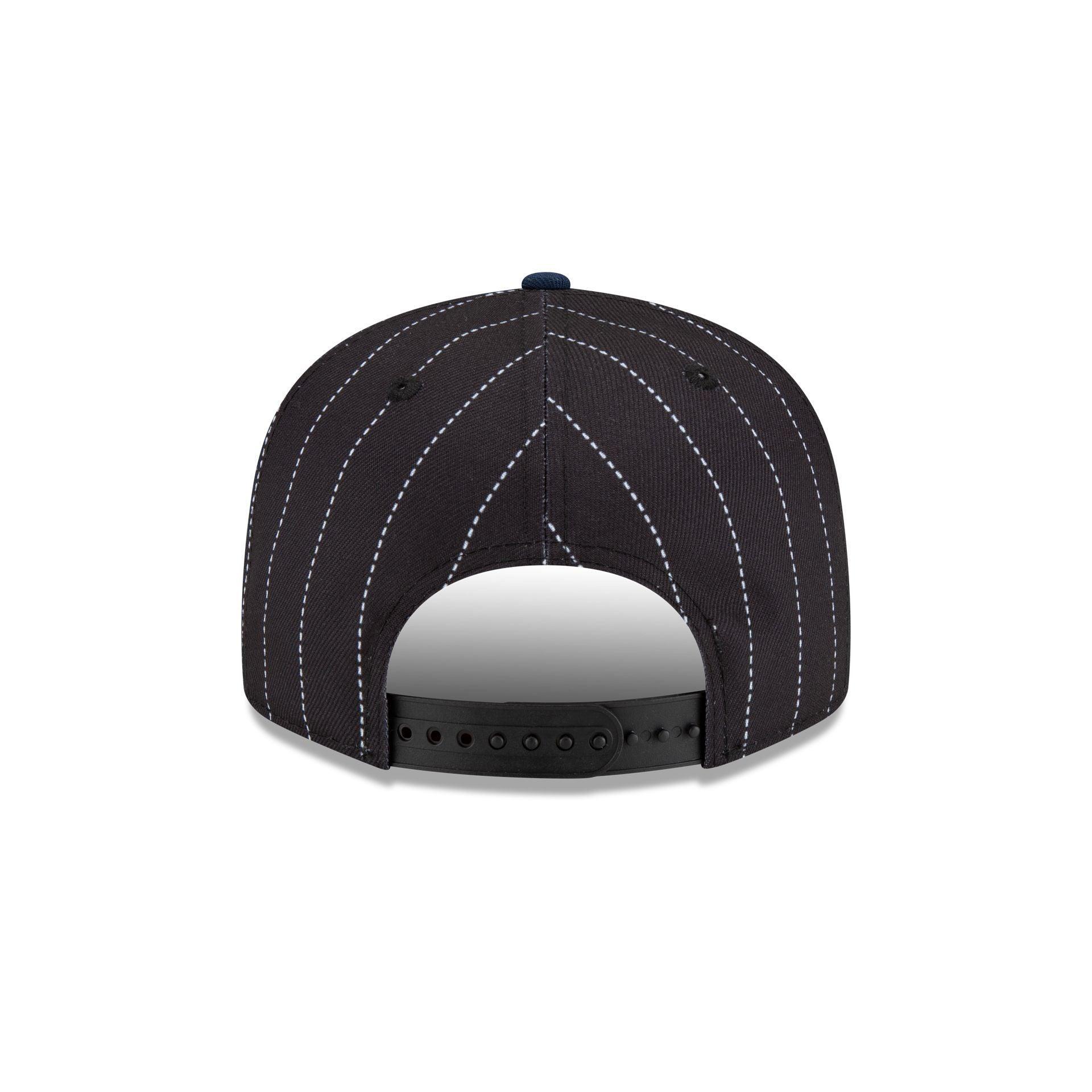 Just Caps NBA Champion Pinstripe Dallas Mavericks 9FIFTY Snapback Hat Male Product Image