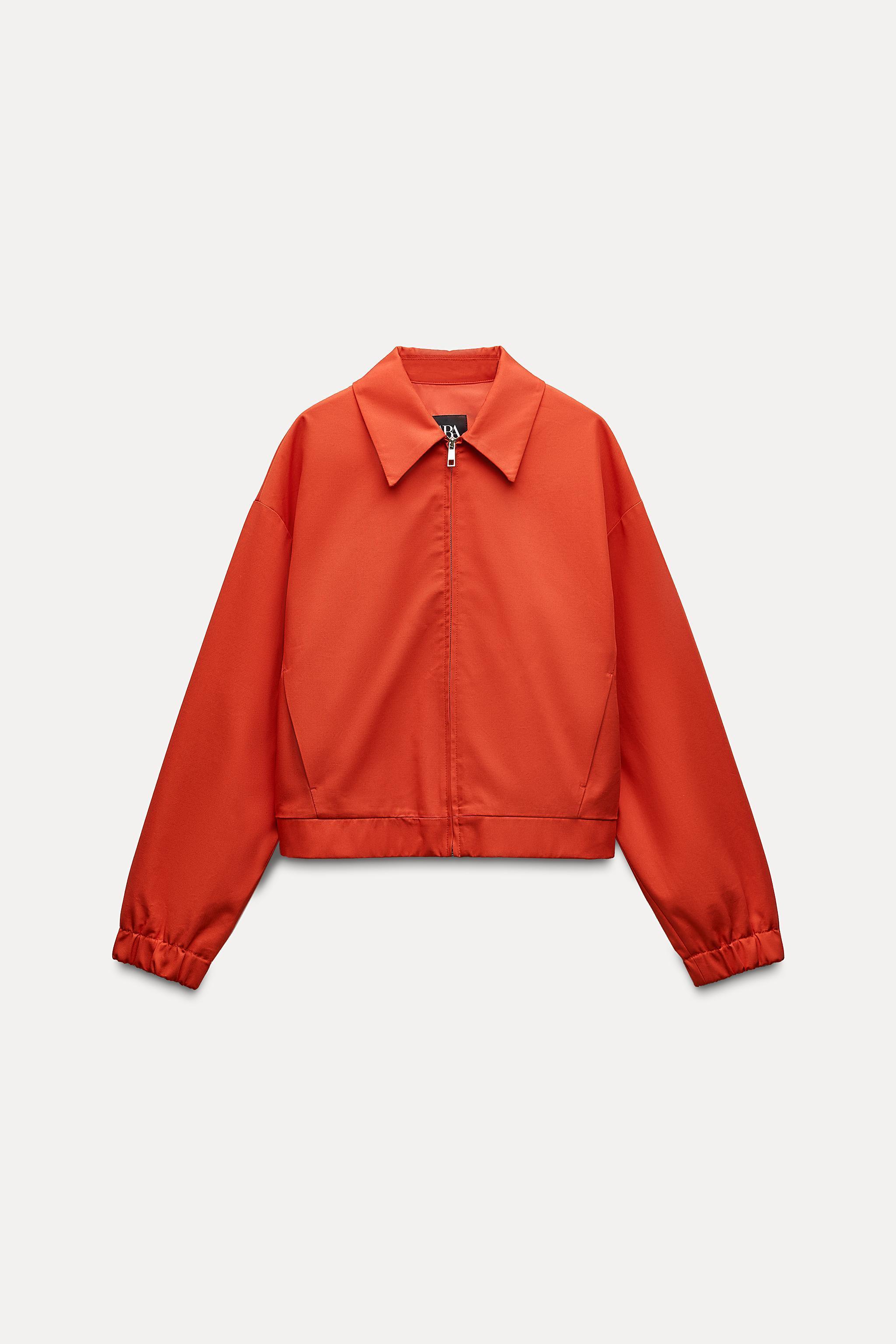 ZIPPERED POCKET BOMBER JACKET Product Image