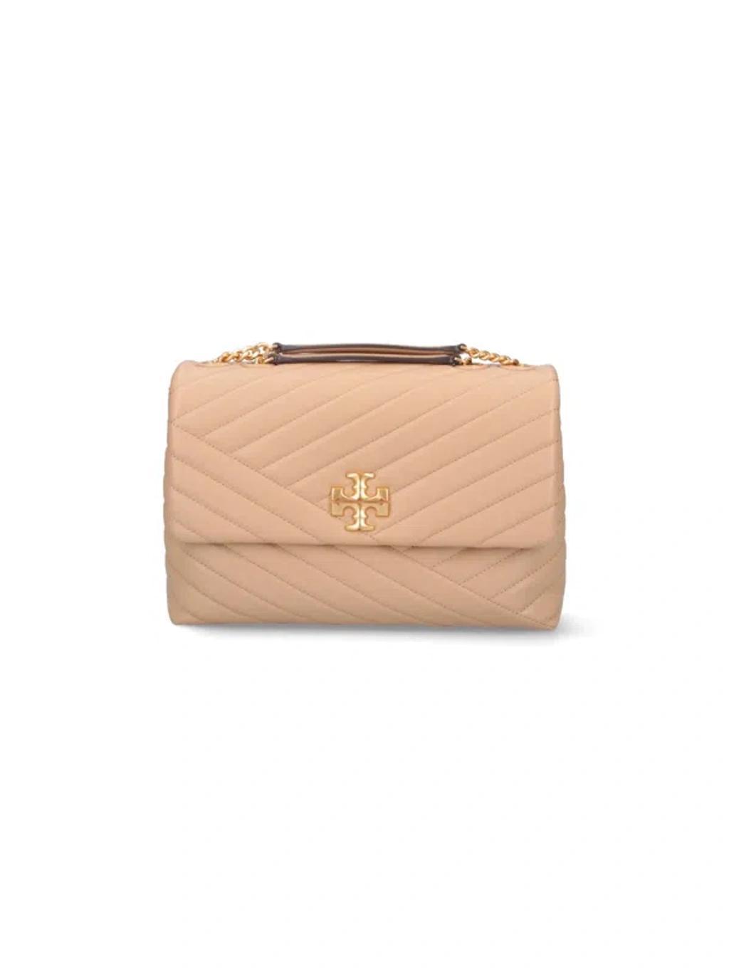 TORY BURCH "kira" Crossbody Bag In Beige Product Image